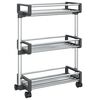vidaXL Oppbevaringsvogn 59x20x75 cm aluminium