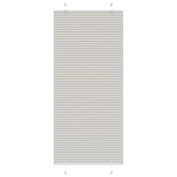 vidaXL pliss&eacute;gardin lys gr&aring; 85x200 cm Stoff Bredde 84,4 cm Polyester