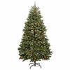 vidaXL Kunstig juletre med 300 LED gr&oslash;nn 300 cm PVC og metall