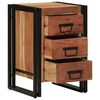 vidaXL Nattbordskap med skuff Brun 40 x 40 x 59 cm Solid akasietre