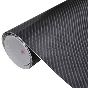 vidaXL Bilfolier 2 stk 4D svart 100x150 cm+50x150 cm