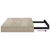 vidaXL Flytende vegghyller 4 stk eik 40x23x3,8 cm MDF