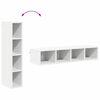 vidaXL Hengende skap Hvit 20 x 29,5 x 100 cm Konstruert tre