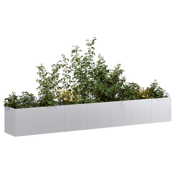 vidaXL Plantekasse 280x40x40 cm galvanisert st&aring;l