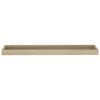 vidaXL Loggia-vegghyller 4 stk eik 80x15x4 cm MDF