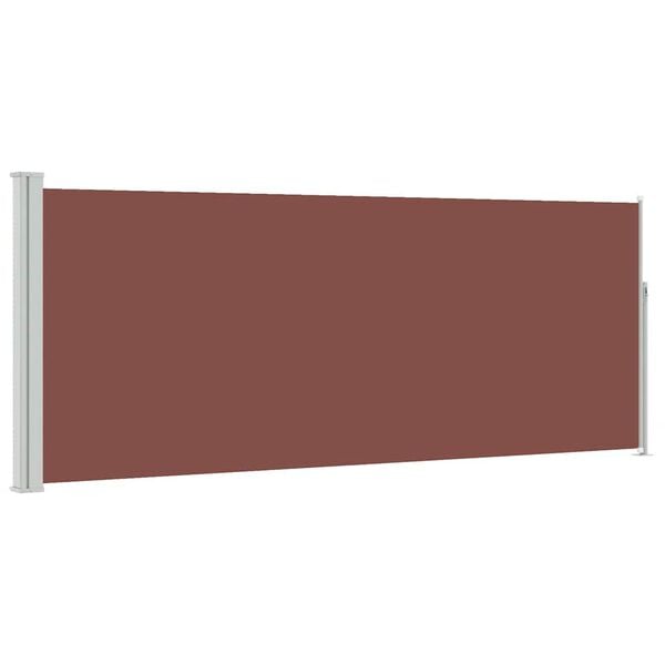 vidaXL Uttrekkbar sidemarkise 120 x 300 cm brun