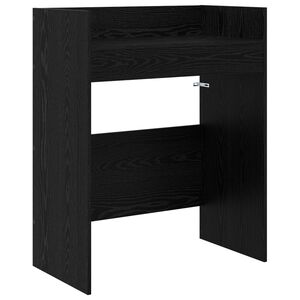 vidaXL DJ-bord Svart eik 62 x 45 x 102 cm Konstruert tre