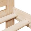 vidaXL Sengeramme med madrass 200x200 cm heltre furu