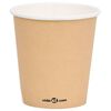 vidaXL Kaffepapirkopper 200 ml 250 stk brun