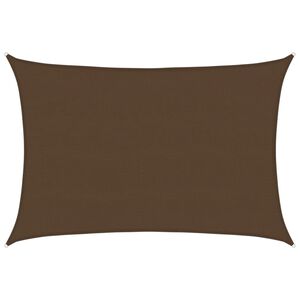 vidaXL Solseil 160 g/m&sup2; brun 5x6 m HDPE