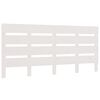 vidaXL Sengegavl hvit 200x3x80 cm heltre furu