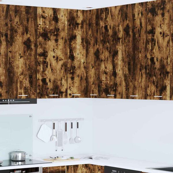 vidaXL Hengende skap R&oslash;kt eik og hvit 57 x 57 x 100 cm Konstruert tre