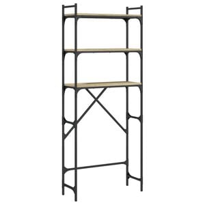 vidaXL Vaskemaskinhylle sonoma eik 67x25x163 cm sponplate