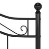 vidaXL Sengeramme svart metall 120x200 cm