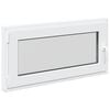 vidaXL Kj&oslash;levindu RISOR 100 x 50 cm PVC og glass Hvit