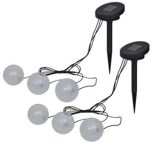 vidaXL Flytende lamper 6 stk LED for dam og basseng