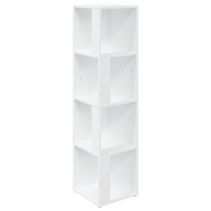 vidaXL Hj&oslash;rneskap hvit 33x33x132 cm konstruert tre