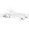 vidaXL Elektrisk Justerbar Seng Ramme Hvit 120 x 190 cm St&aring;l