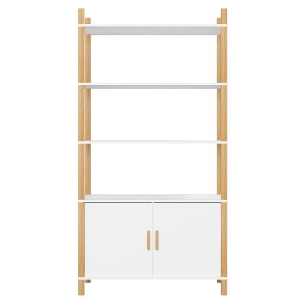 vidaXL Highboard hvit 80x40x121 cm konstruert tre