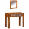 vidaXL Sminkebord Brun 90 x 45 x 75 cm Solid akasietre