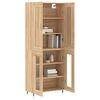 vidaXL Highboard sonoma eik 69,5x34x180 cm konstruert tre