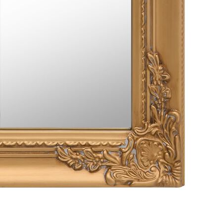 vidaXL Frittstående speil gull 40x160 cm