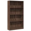 vidaXL Bokhylle brun eik 80x24x143 cm konstruert tre
