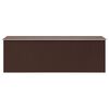 vidaXL Hageskjul 257x489x181 cm metall brun