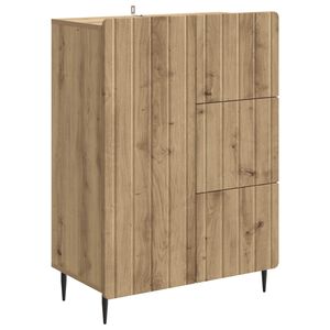 vidaXL Serviesskap Artisan eik 66 x 34,5 x 91,5 cm Konstruert tre