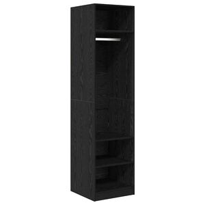 vidaXL Garderobeskap Svart Eik 50 x 50 x 200 cm Konstruert tre