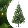 vidaXL Juletre med 300 LED med stativ gr&oslash;nn 180 cm PE