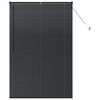 vidaXL Vindu Persienne med gardiner Svart Aluminium