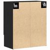 vidaXL Vegghengt skap Svart Eik 60 x 31 x 70 cm Konstruert tre