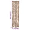 vidaXL Fluegardin beige og m&oslash;rkebrun 56x200 cm chenille