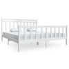 vidaXL Sengeramme hvit 180x200 cm Super King heltre