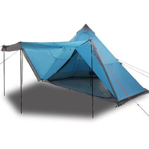 vidaXL Familietelt tipi for 8 personer bl&aring; vanntett