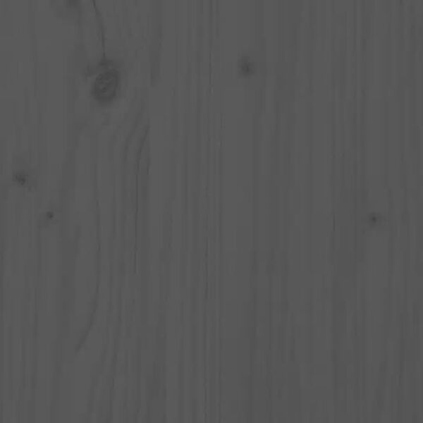 vidaXL Sengegavl gr&aring; 145,5x4x100 cm heltre furu