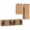 vidaXL TV-benksett 4 pcs artisan eik 30.5 x 30 x 90 cm Konstruert tre