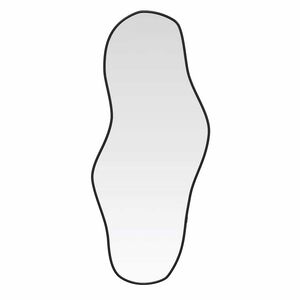 vidaXL Veggspeil svart 100x45 cm