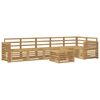 vidaXL Utend&oslash;rs sofa-sett 7 pcs Hvit 59 x 59 x 37 cm Solid akasietre