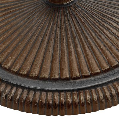 vidaXL Parasollbase bronse 45x45x30 cm støpejern