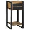 vidaXL Avlastningsbord med skuff Brun 40 x 40 x 80 cm Massiv mango tre