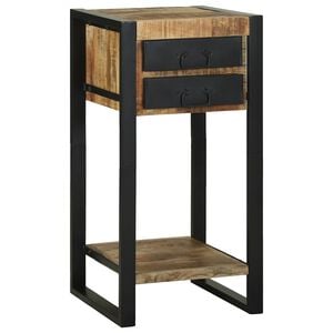 vidaXL Avlastningsbord Brun 40 x 40 x 80 cm Massiv mango tre
