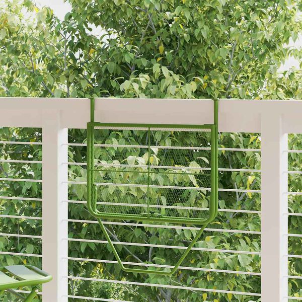 vidaXL Balkongbord gr&oslash;nn 60x40 cm st&aring;l