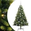 vidaXL Kunstig Hengt Julegran med 150 LED-lys Gr&oslash;nn 120 cm PVC og PE
