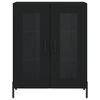 vidaXL Highboard svart 69,5x34x180 cm konstruert tre