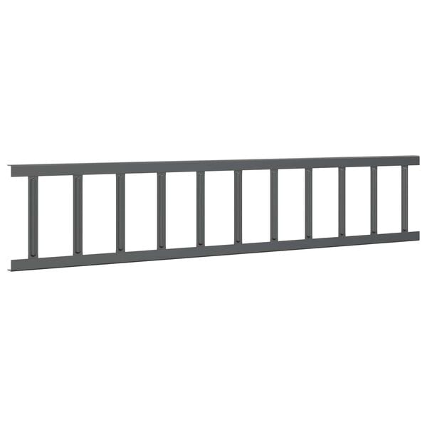 vidaXL Tak sn&oslash;fanger Antrasitt 600 x 9 x 22 cm St&aring;l