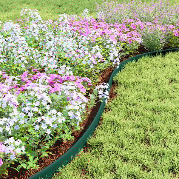 vidaXL Plenkanter gr&oslash;nn 4000 x 4 x 5 cm Plast