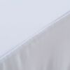 vidaXL Elastisk bordduk med skjørt 2 stk 243x76x74 cm hvit