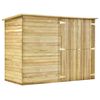 vidaXL Hageskur for sykkel 232x110x170 cm impregnert furu